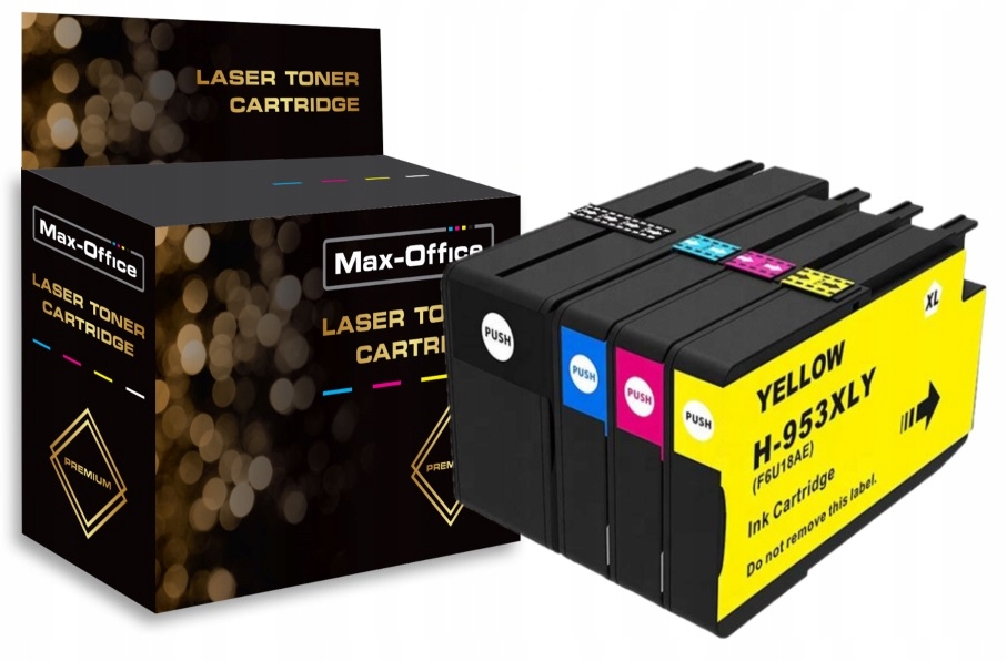 4x Tusze Zamienne Do Hp 953XL Oj Pro 8720 8740 Cmyk