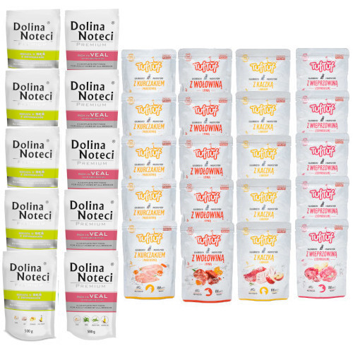 Zestaw dla psa 30x500g: 10x Dolina Noteci 20x Bult Tuf Tuf