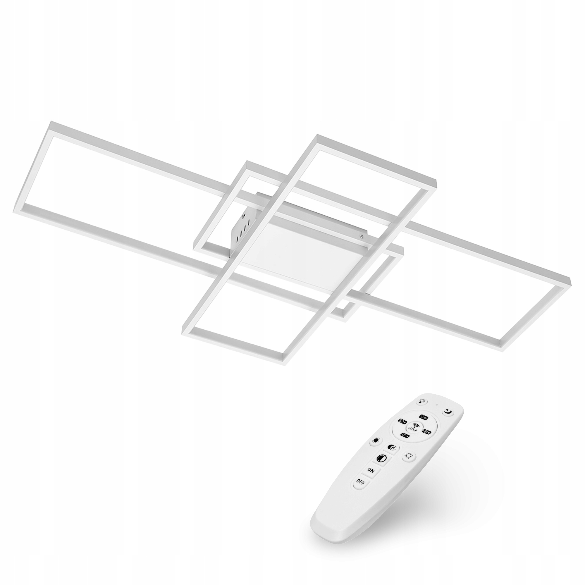 Závěsné Stropní Svítidlo Led Stropní Svítidlo lustr 72W Nastavitelné 3000-6500K Dálkový Ovladač