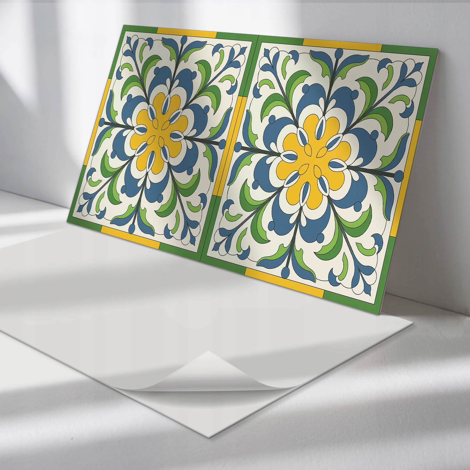 Balíček vinylových panelov Jednoduchá montáž Kvetinový motív s listami 6x60x30 cm