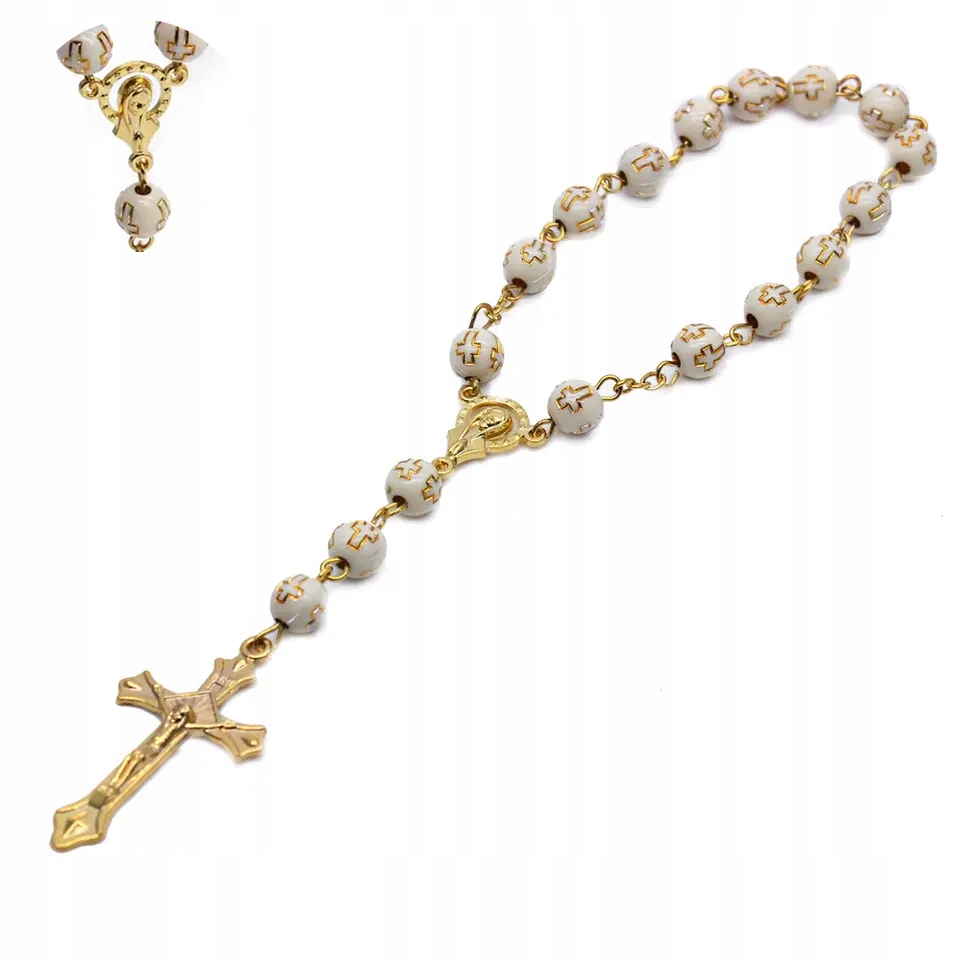 Auto Růženec Na Auto Přívěsek Na Klíče Do Auta S Křížkem Kříž Ježíš