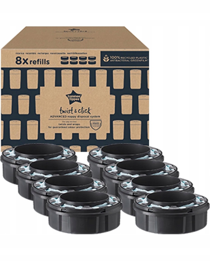 WKŁAD DO KOSZA TOMMEE TIPPEE SANGENIC TWIST CLICK 8 SZT.