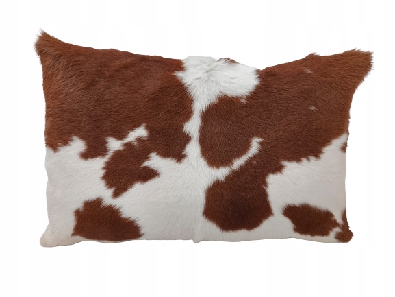 Vankúš 60x40cm Teľacia koža Prírodná