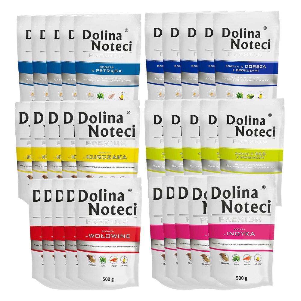 Dolina Noteci Premium mix smaków mokra karma dla psa 30x500g