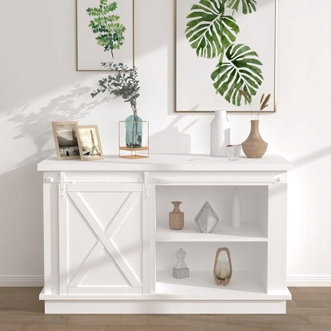 Sada kování pro dveře stodoly Mini tichá pro skříně a skříně, sada černá