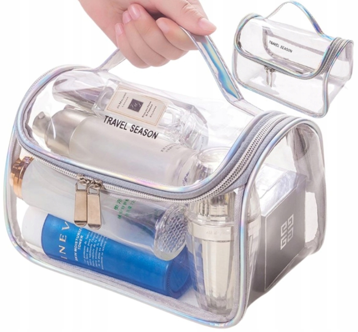 Przezroczysty Kosmetyczka organizer pcv do walizki torby podróżny Kuferek Stan opakowania oryginalne