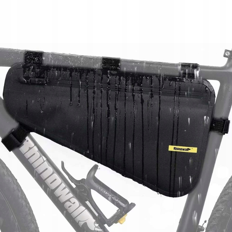 DUŻA SAKWA ROWEROWA TRÓJKĄTNA TORBA NA RAMĘ ROWER Materiał dominujący poliester