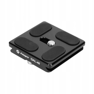 Fotopro QAL-40 Płytka szybkozłączki Arca-Swiss 40 mm 1/4” czarna