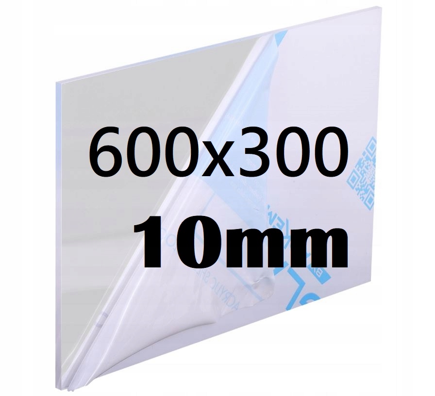 Plexi Plexi Plexi Plexa na míru 60 cm x 30 cm x 10 mm