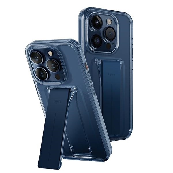 Uniq pouzdro Heldro Mount se stojánkem pro iPhone 15 Pro Max 6.7" modré/ultamari