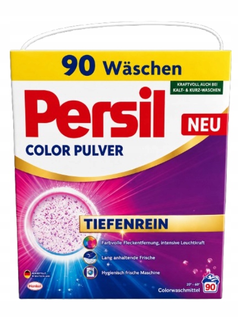 Persil proszek do prania kolorów Niemiecki skuteczny 90 prań 4,95kg
