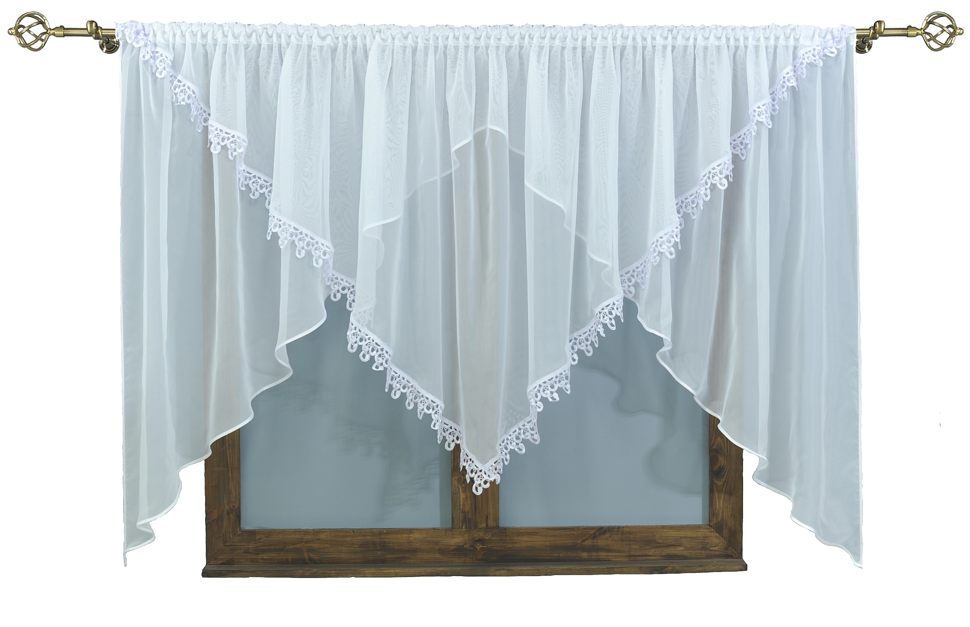 

Firana Firanka Gotowa Woal Koronka Gipiura 300x145
