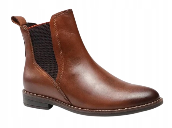 Marco Tozzi Dámské Kotníkové Boty Hnědé, Kožené, Nazouvací, 39 6AC