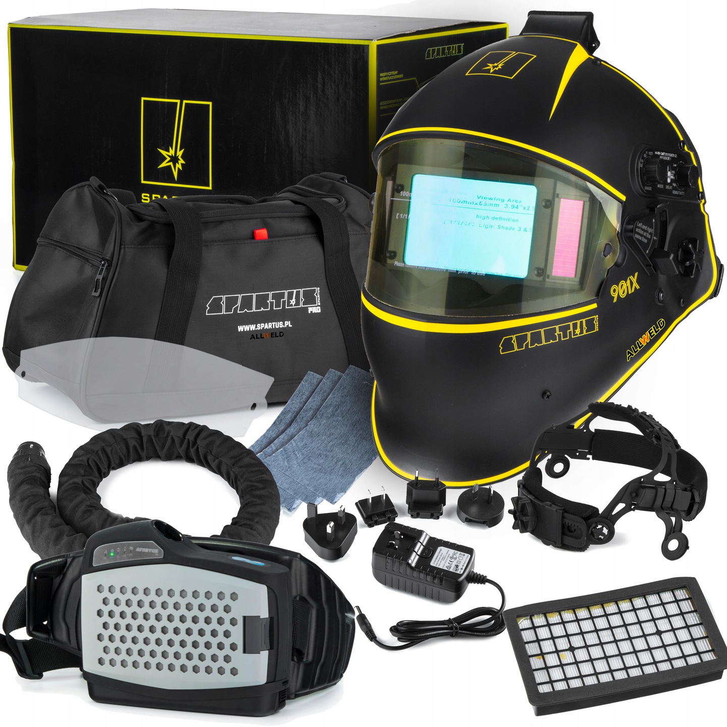 Автоматический козырек с вентиляционным отверстием SPARTUS маска