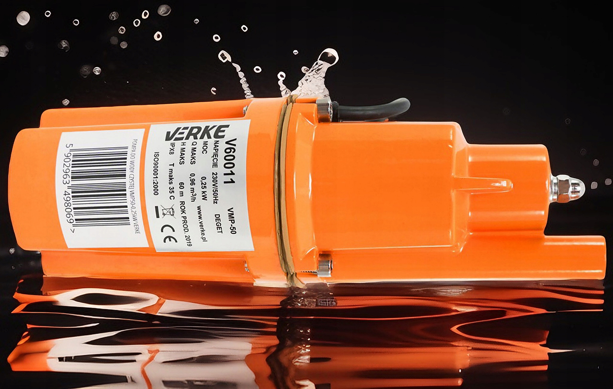 POMPA DO WODY BRUDNEJ CZYSTEJ STUDNI ZANURZENIOWA NUREK RUSKA GŁĘBINOWA Wydajność pompy l/h 501 - 1000 l/h