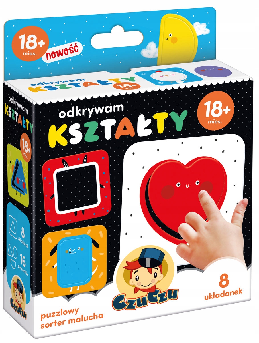 

Czuczu Puzzle Odkrywam Kształty Sorter MALUCHA18m+
