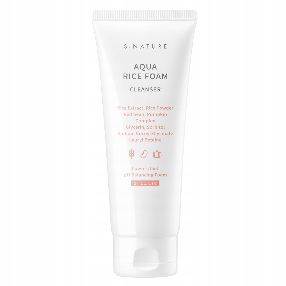 S.nature Aqua Rice Foam Cleanser Rýžová Pěna Na Mytí Obličeje 160 Ml