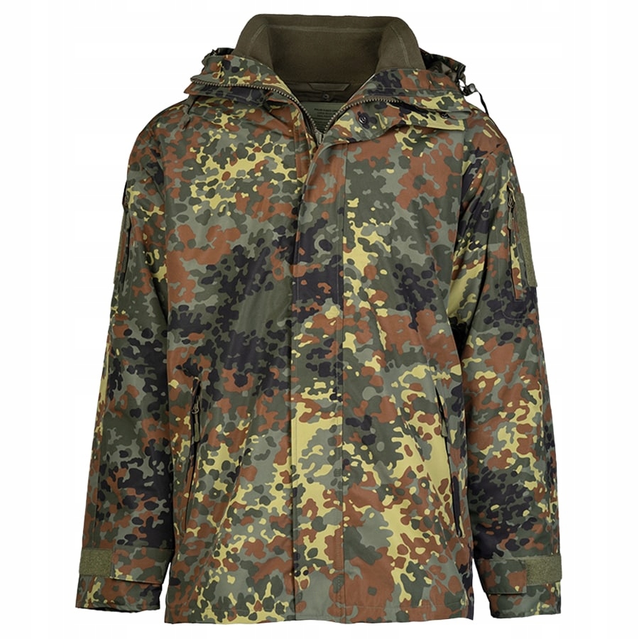 Bunda Mil-Tec Ecwcs Wet Weather Gen.II s kapucí a podšívkou Flecktarn 3XL