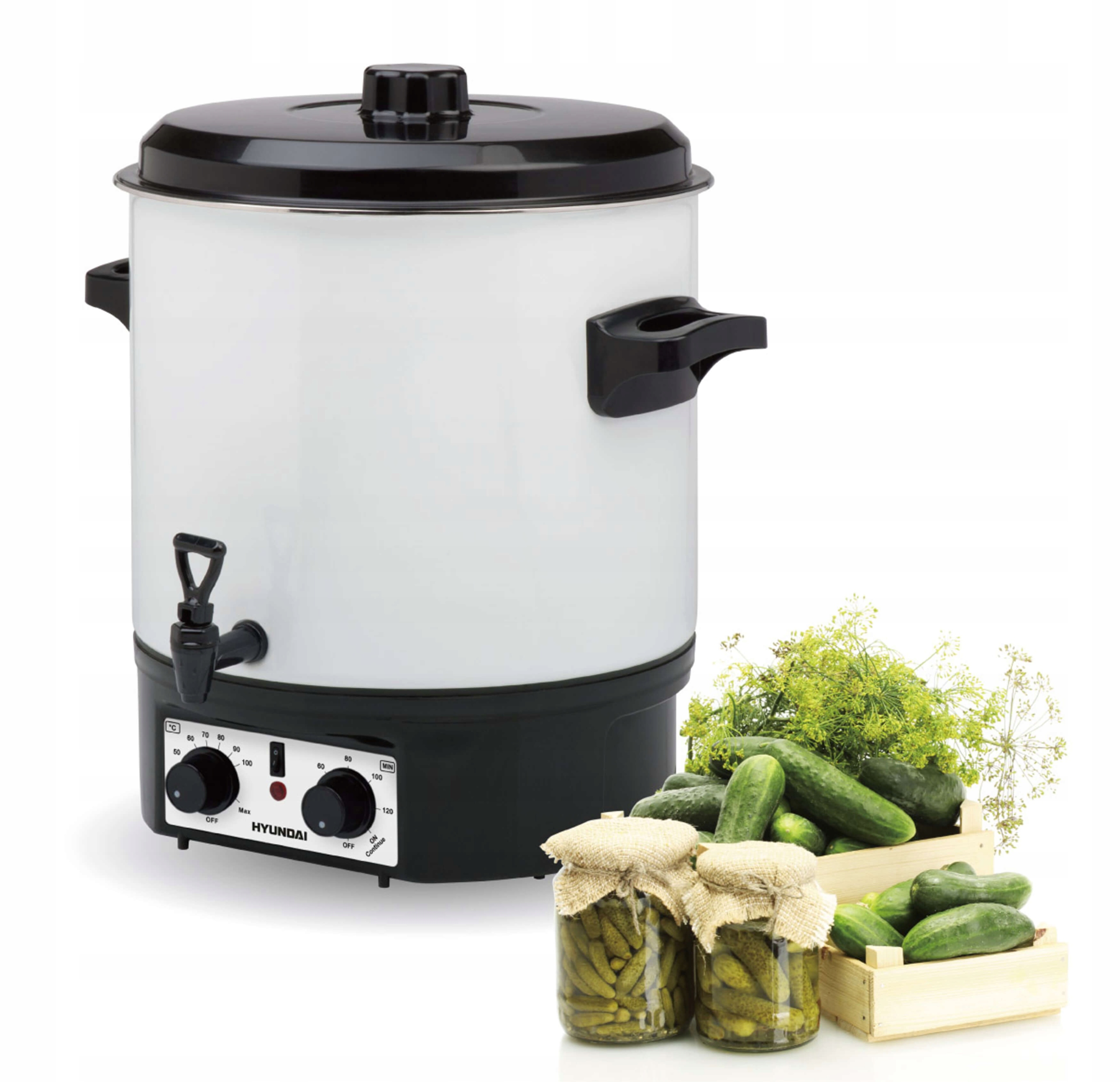 Garnek elektryczny Hyundai PC200 27L regulacja temp. timer Do Pasteryzacji-Zdjęcie-0