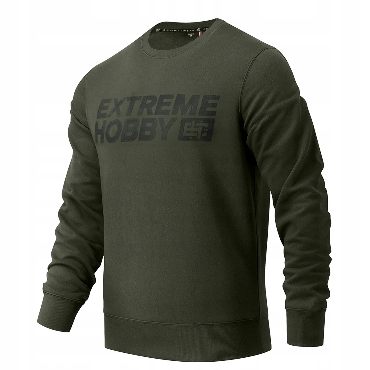 Pánská Mikina Extreme Hobby bez kapuce Block 2024 2XL Khaki
