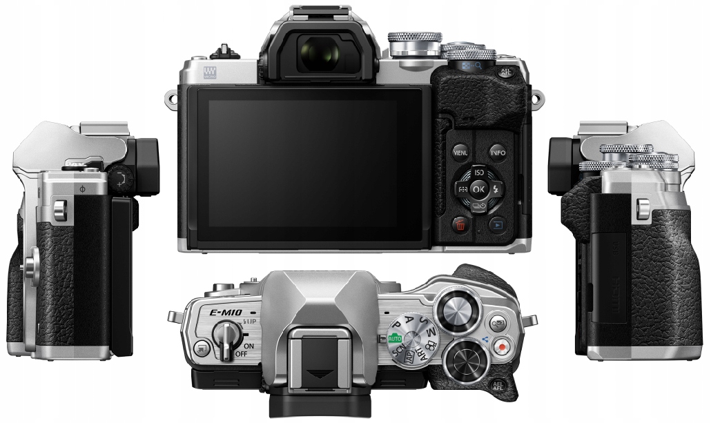 OLYMPUS E-M10 Mark IV BODY SREBRNY Model OM-D E-M10 Mark IV