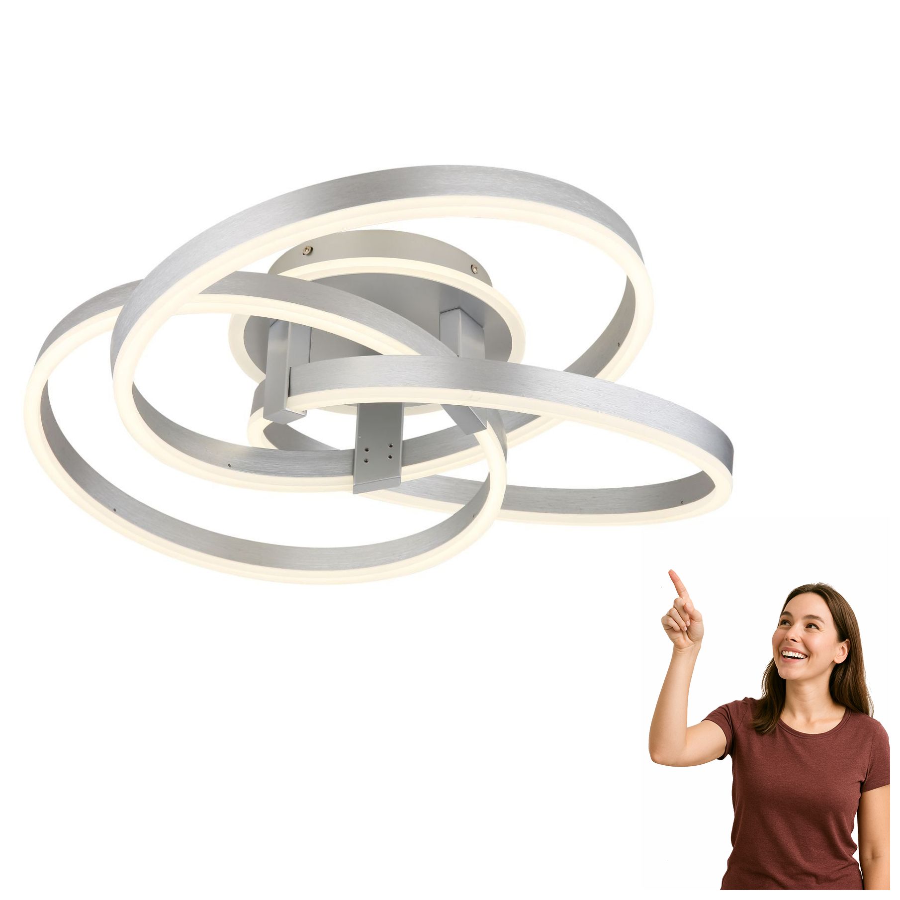 Stropná lampa Cct Led 56W Herwig 67163-56 Globo