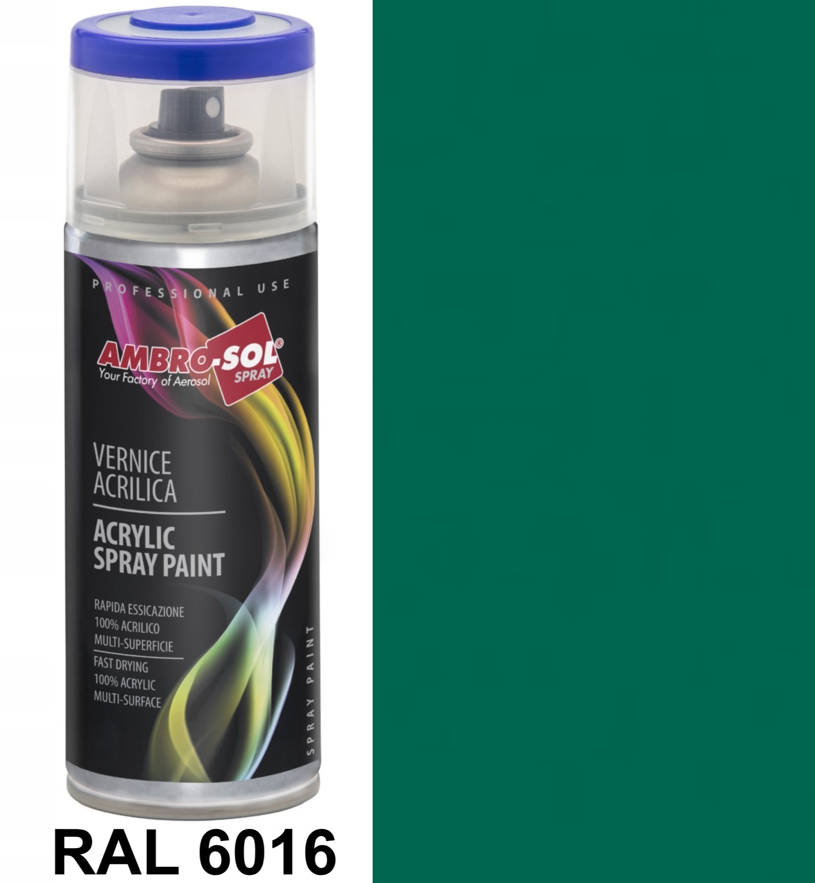 

6016 Ral Lakier Akrylowy Farba Spray Ambrosol