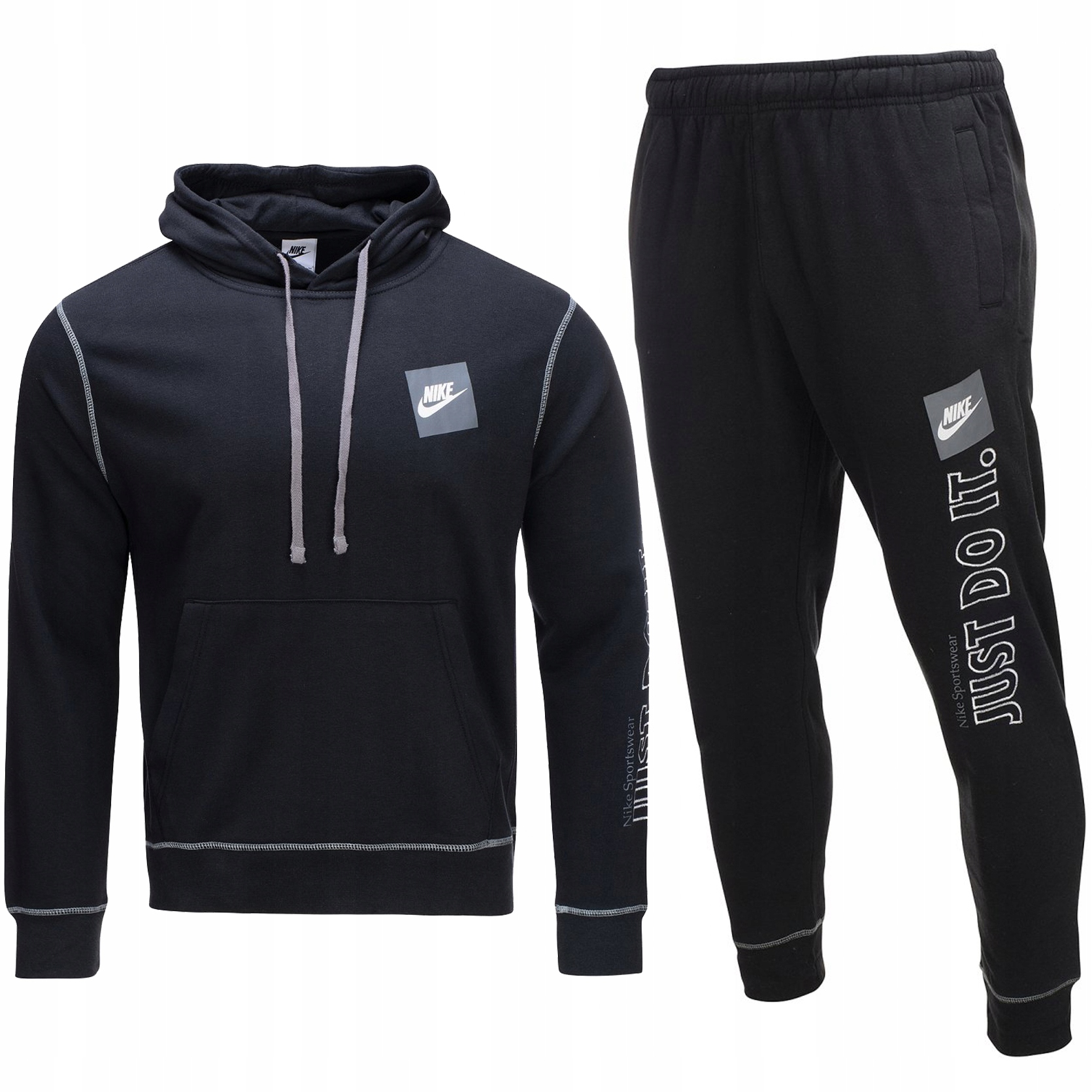 

Nike dres męski czarny komplet spodnie bluza S