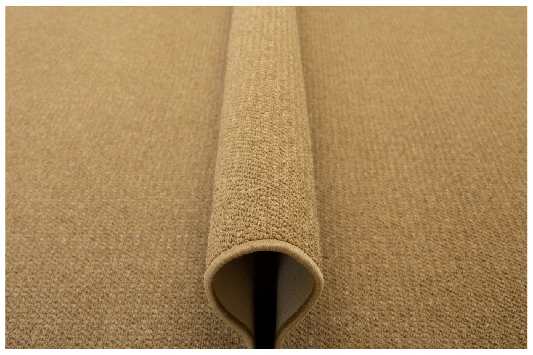 

200x400 cm Dywan Z Wykładziny Wełna Beż Do Salonu