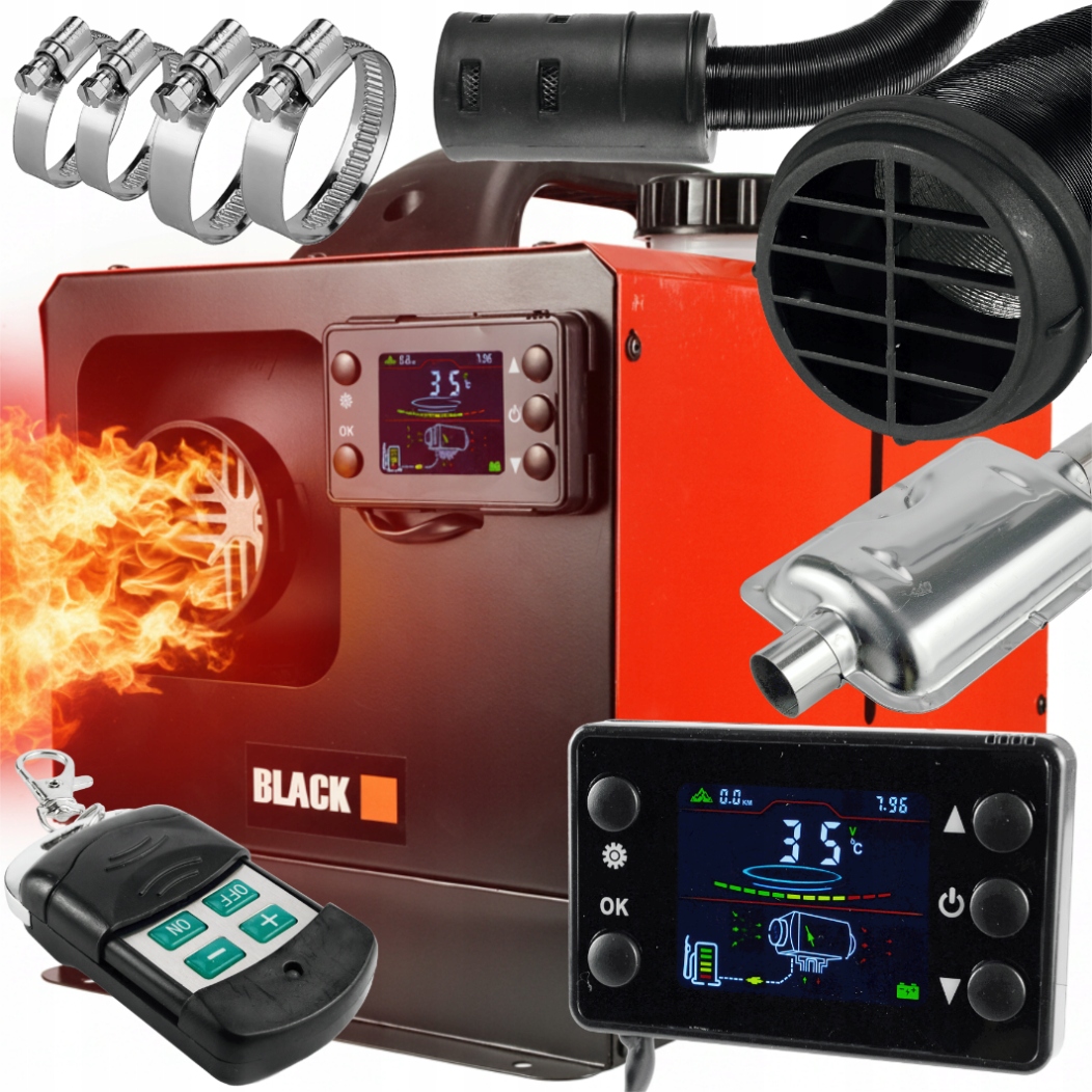 Olejový Benzínový Ohřívač Topení Webasto olej 8KW 12V230V Christmas