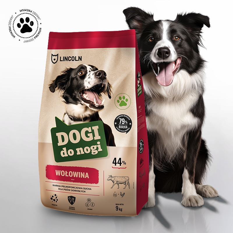 Levně Suché krmivo pro psy Hovězí maso Premium Vysoký obsah masa 9 kg
