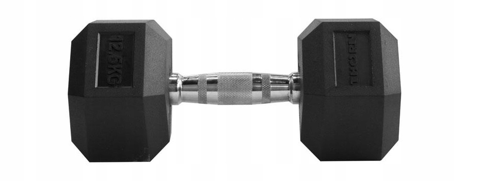 HANTEL THORN FIT HEX RUBBER DUMBBELL 12,5KG