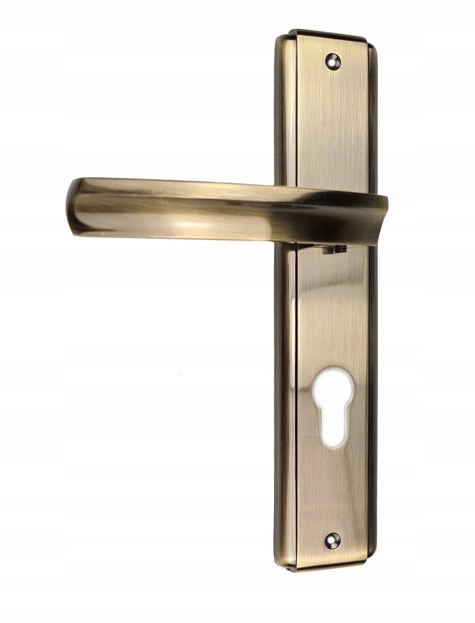 

Klamka Do Drzwi Wejściowych Lotus 72 Wkład Patyna