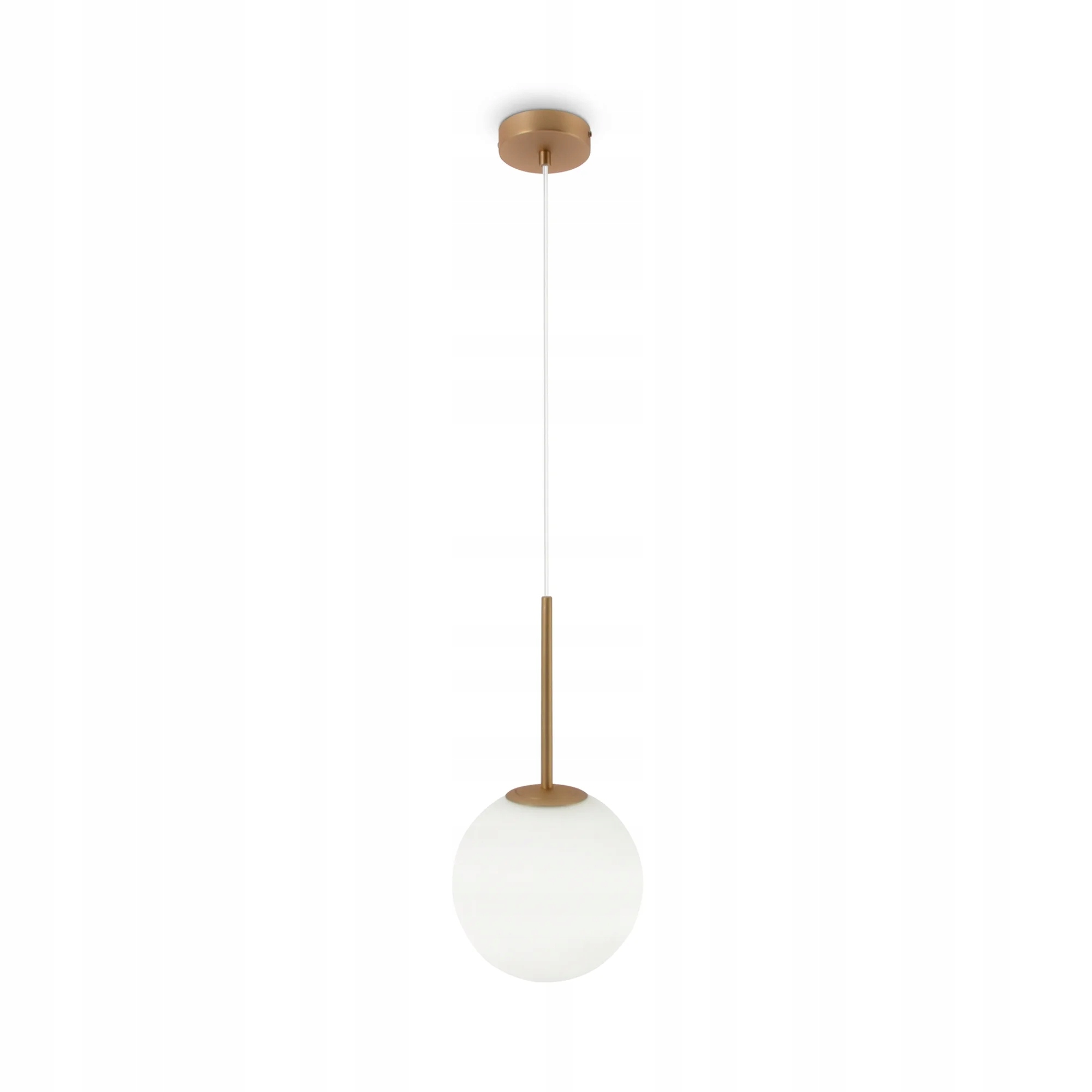 Závesná guľová lampa Basic Form E14 40W zlatá, nastaviteľná, Maytoni