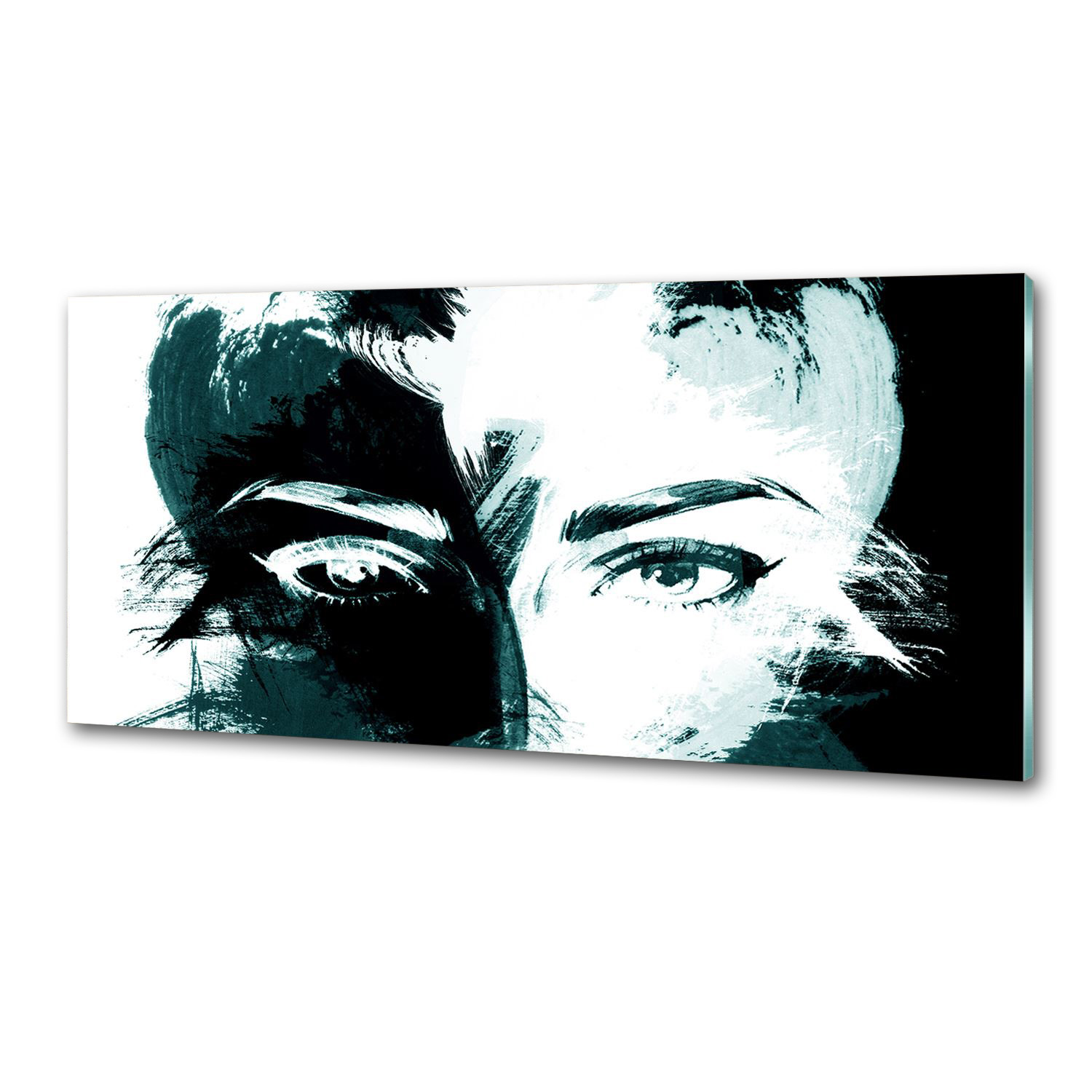 Panel do kuchyne Abstrakcia žena 125x50 Lepidlo