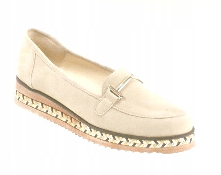 Laura Messi Mokasíny béžové 2284 vel 40