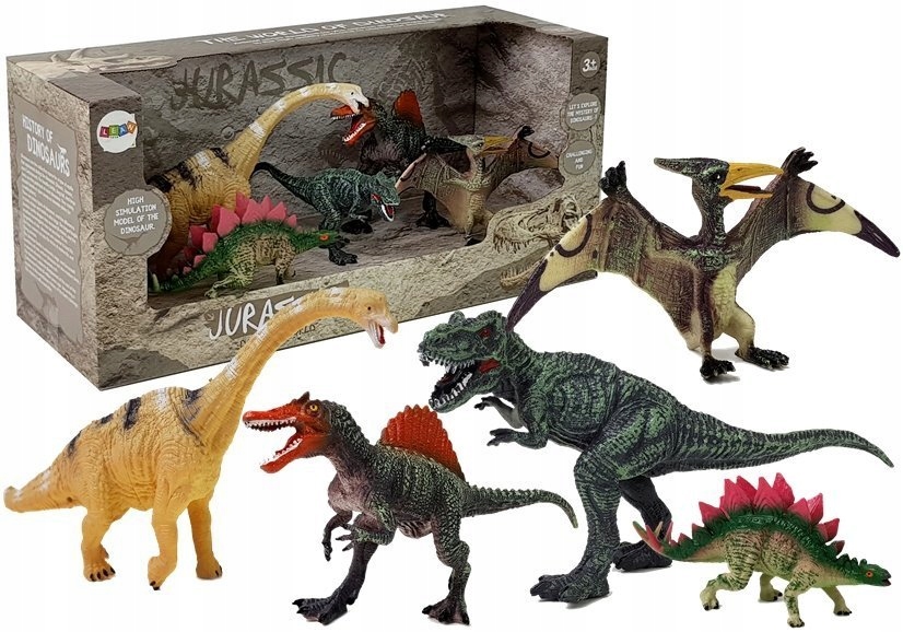 

Duże Dinozaury 5 x Dinozaur T-rex Figurki Gumowe