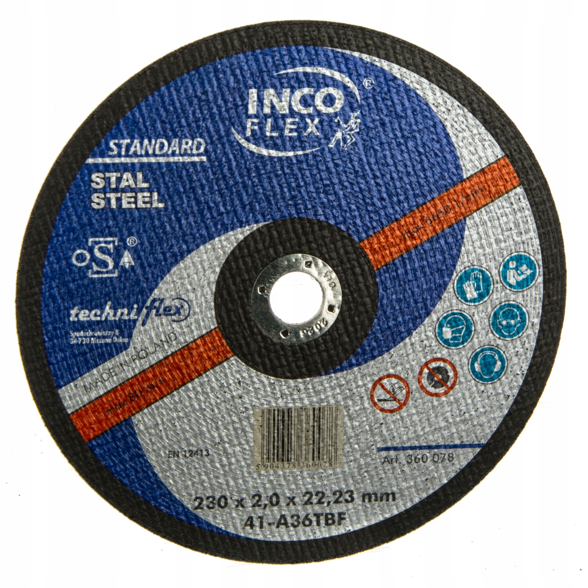 

Tarcza do metalu T1A 230x2,0x22 Hard