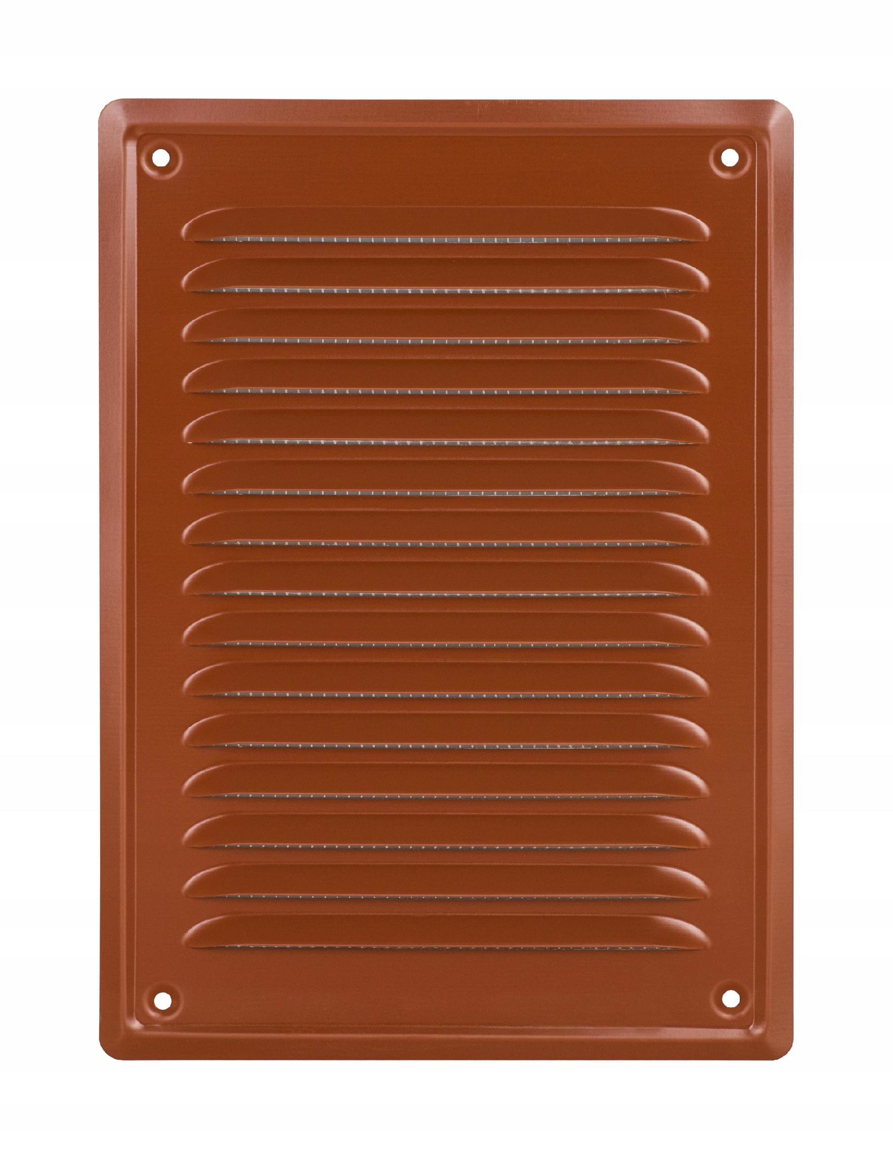 

Kratka Wentylacyjna Metalowa Siatką 14x21 Ceglana