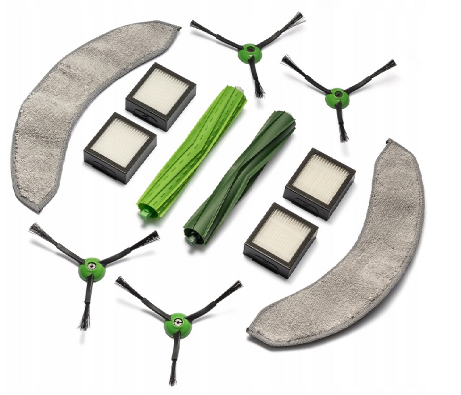 Szczotki Mop Filtry Rolki Wałki Zestaw Do Irobot Roomba Combo J9 J9+ J7 J7+