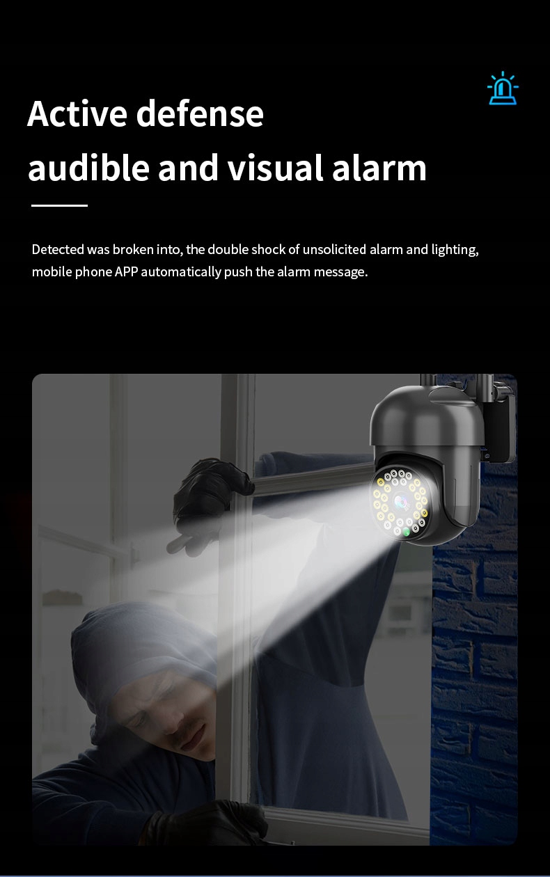 KAMERA OBROTOWA ZEWNĘTRZNA IP WIFI FULL HD TUYA Technologia IP