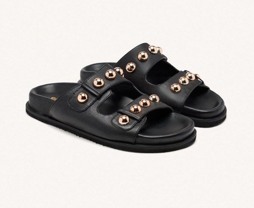 Černé nazouváky s tlustou podrážkou Gioseppo Wrentham 75075 r37