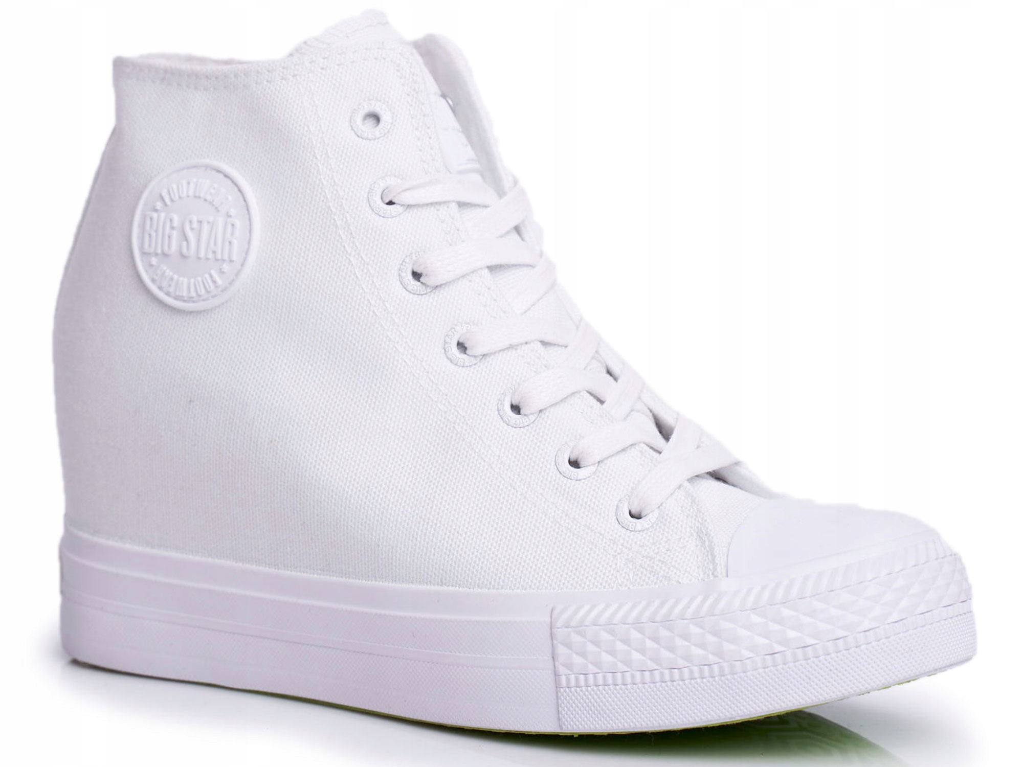 

Białe Sneakersy Big Star Koturny FF274A192 38