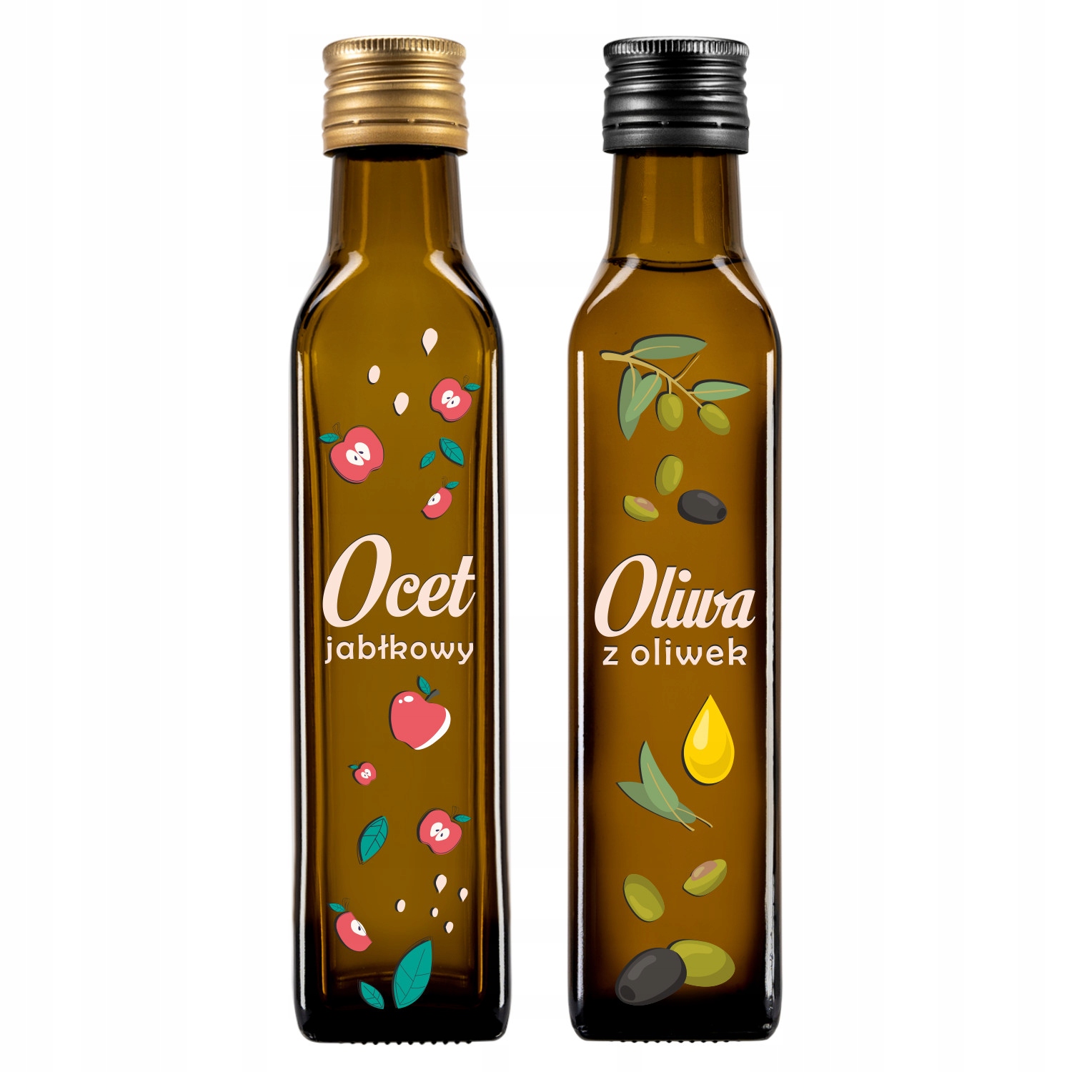 

Butelki na Oliwę Ocet Marasca 250 ml z Nadrukiem