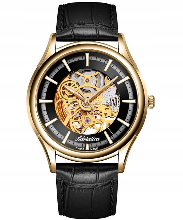 Pánské hodinky Adriatica Classic Skeleton Automatic adriatica-A2804.1214AS