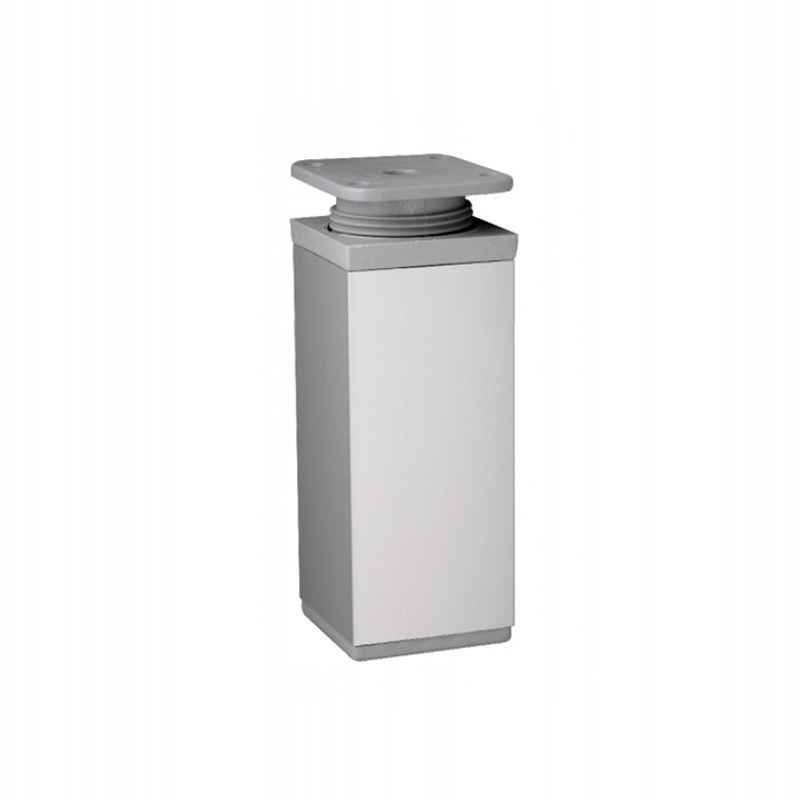 

Nóżka meblowa kwadratowa aluminiowa h-60 Chrom Poł