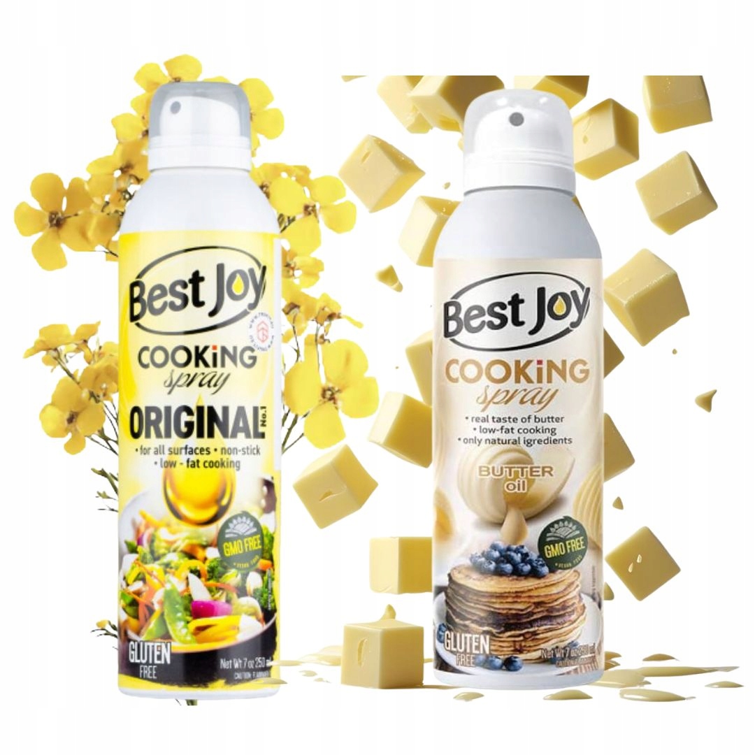 Levně Best Joy Cooking Spray Řepkový olej 250 ml Máslový olej 250 ml