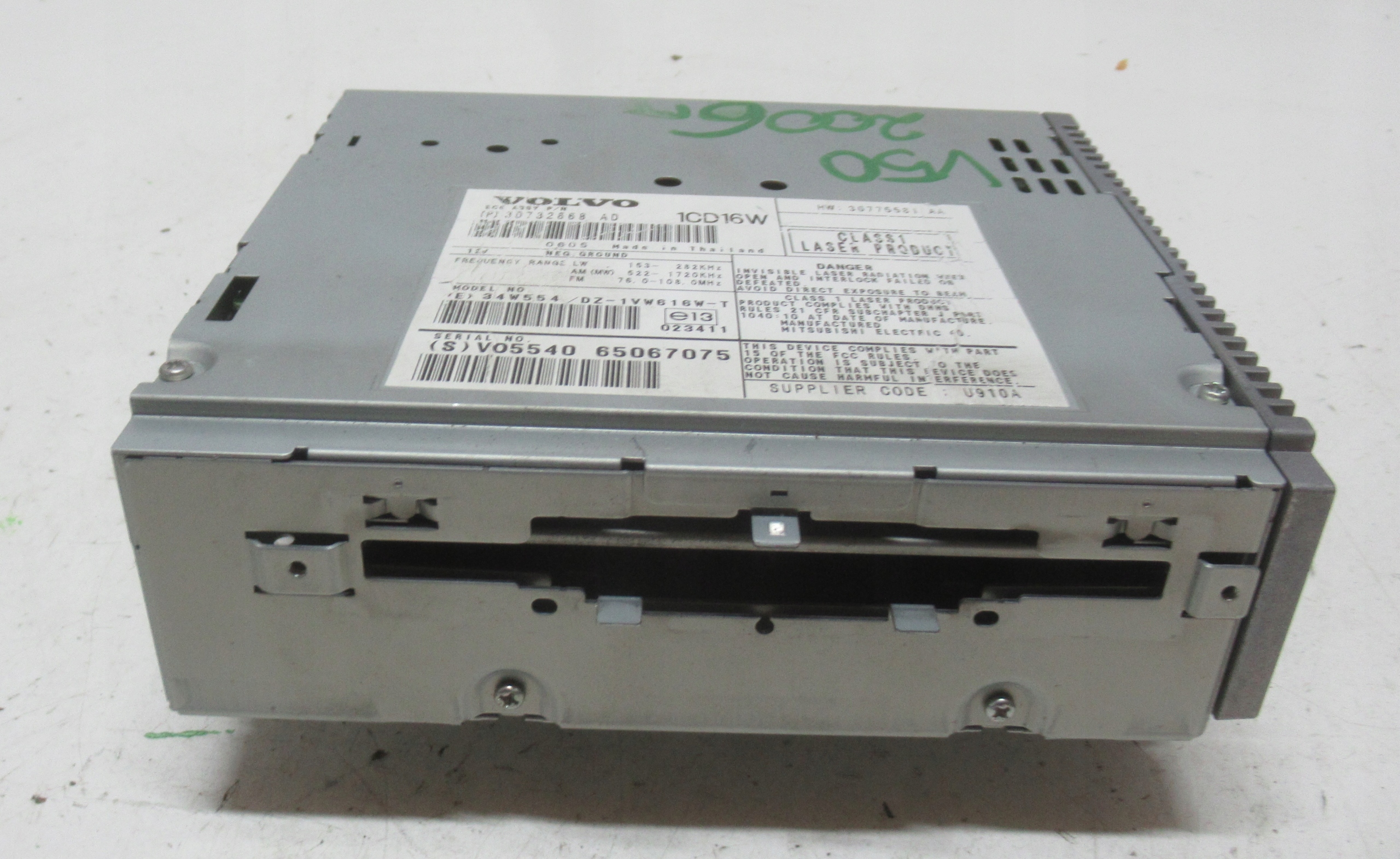 VOLVO V50 06R TUNER player CD 30732668AD