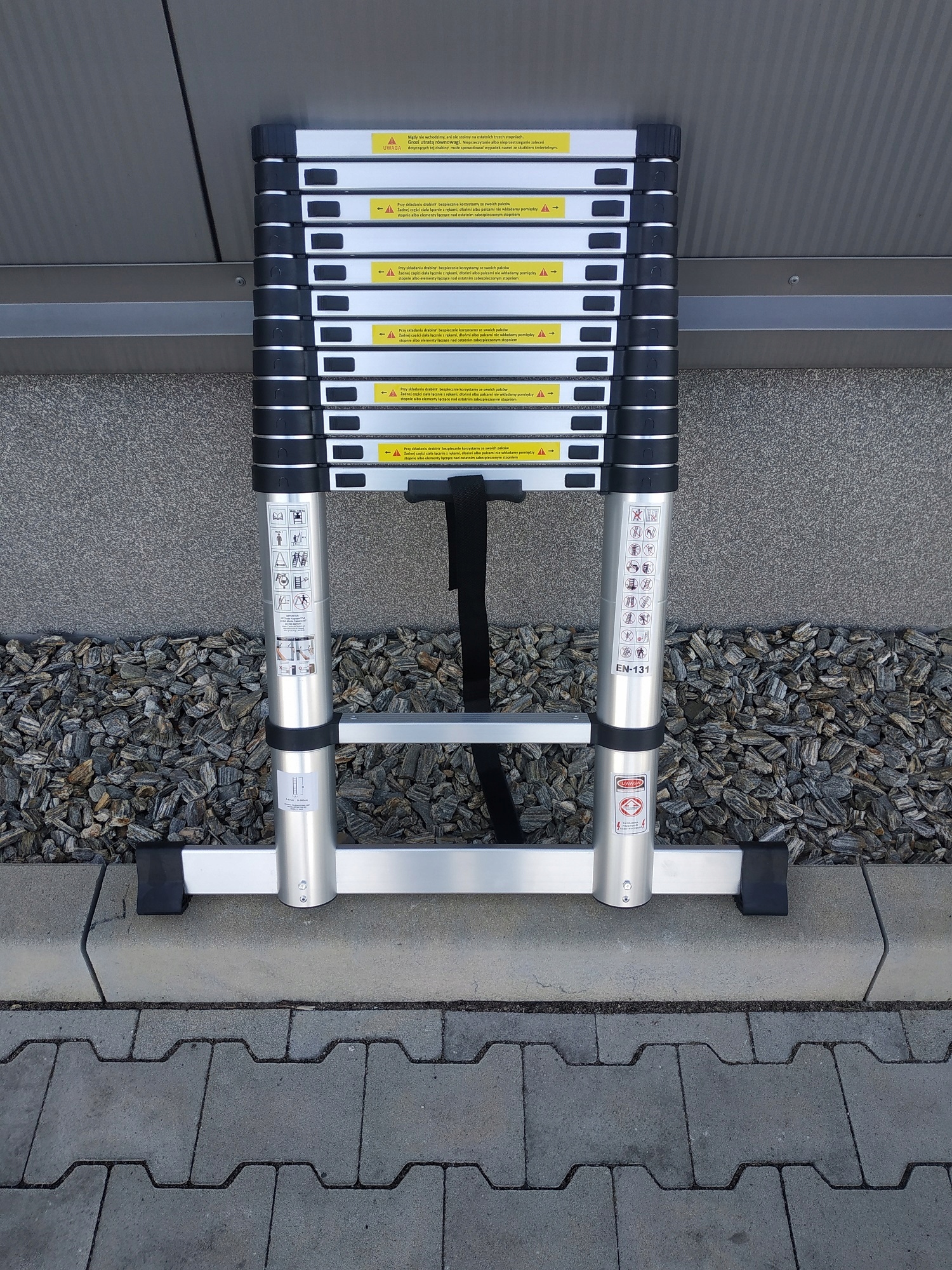 DRABINA TELESKOPOWA 3,8 M STABILIZATOR POKROWIEC Marka Kp Tools Professional