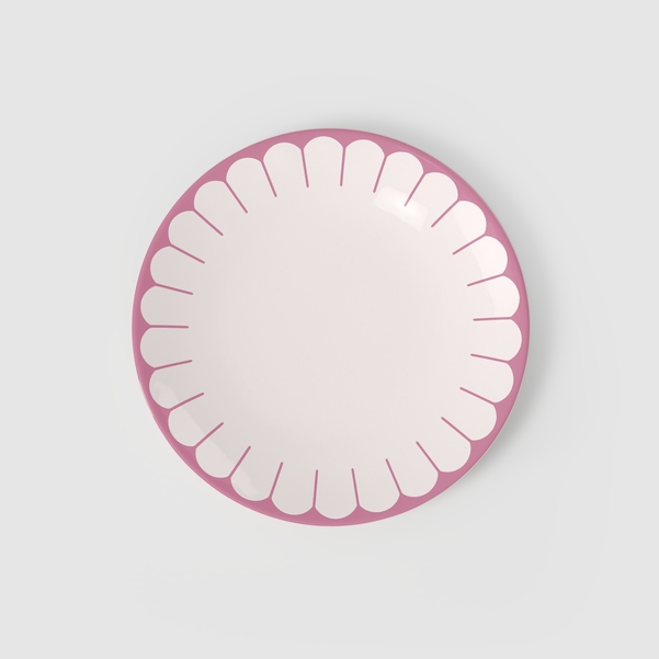 Plochý tanier Villeroy & Boch ružový 26,6 cm